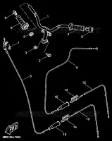HANDLEBAR & CABLES for Yamaha AEROX 1999