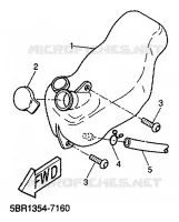 FUEL TANK for Yamaha AEROX 1999