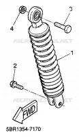 REAR SHOCK ABSORBER for Yamaha AEROX 1999