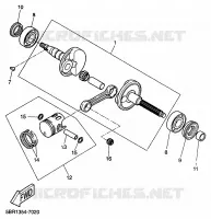 CRANKSHAFT / PISTON for Yamaha AEROX 1999