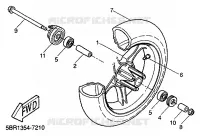 FRONT WHEEL for Yamaha AEROX 1999