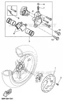 REAR BRAKE CALIPER for Yamaha AEROX 1999