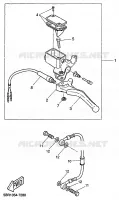 REAR BRAKE MASTER CYLINDER for Yamaha AEROX 1999