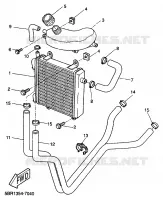 RADIATOR / HOSES for Yamaha AEROX 1999