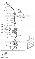 CARBURETOR for Yamaha AEROX 1999