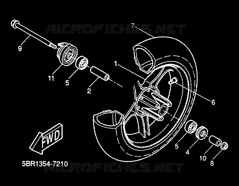 FRONT WHEEL Yamaha SCOOTER 50 2000 AEROX  YQ50