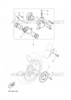 FRONT BRAKE CALIPER for Yamaha AEROX 2001
