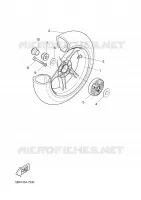 REAR WHEEL for Yamaha AEROX 2001