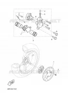 REAR BRAKE CALIPER for Yamaha AEROX 2001