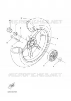 REAR WHEEL for Yamaha AEROX 2006