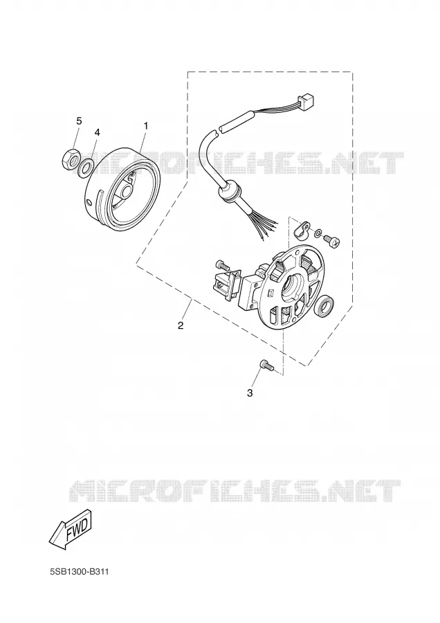 IGNITION Yamaha SCOOTER 50 2007 AEROX  YQ50