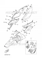 SIDE COVER for Yamaha AEROX 2008