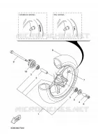 FRONT WHEEL for Yamaha AEROX 2008