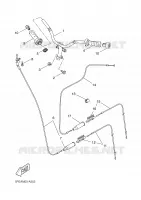 HANDLEBAR & CABLES for Yamaha AEROX 2008