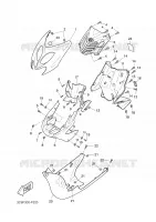 LEG SHIELD for Yamaha AEROX 2008