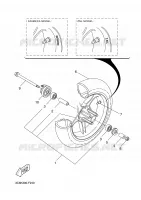 FRONT WHEEL for Yamaha AEROX 2008