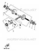 CRANKSHAFT / PISTON for Yamaha AEROX 1999