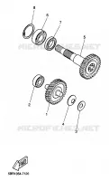 TRANSMISSION for Yamaha AEROX 1999