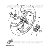 REAR WHEEL for Yamaha AEROX 1999