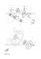 REAR BRAKE CALIPER for Yamaha AEROX 1999