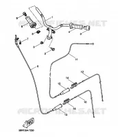 HANDLEBAR & CABLES for Yamaha AEROX 1999