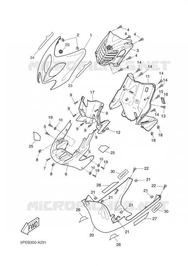 LEG SHIELD Yamaha SCOOTER 50 2002 NITRO  YQ50L