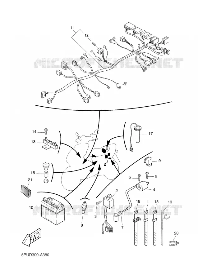 ELECTRICAL 2 Yamaha SCOOTER 50 2002 NITRO  YQ50L