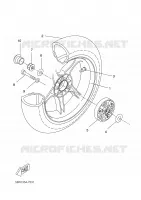 REAR WHEEL for Yamaha AEROX 2003
