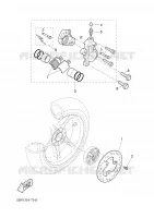 REAR BRAKE CALIPER for Yamaha AEROX 2003