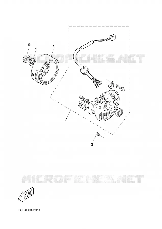 IGNITION Yamaha SCOOTER 50 2004 NITRO  YQ50L