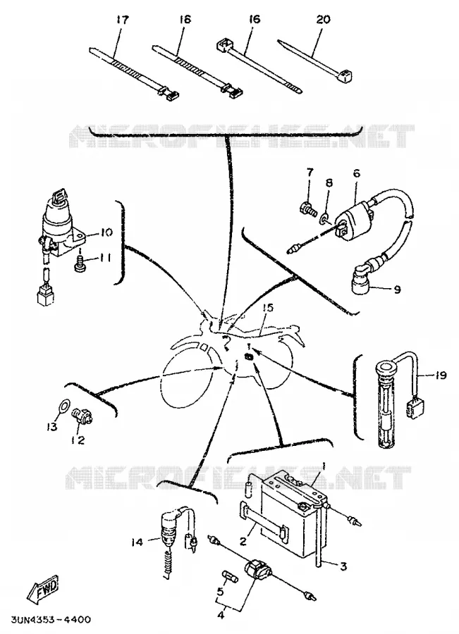 ELECTRICAL 1 Yamaha MOTO 50 1994 DTLC  DT50LC
