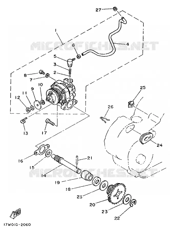 OIL PUMP Yamaha MOTO 50 1998 DTLC  DT50LC