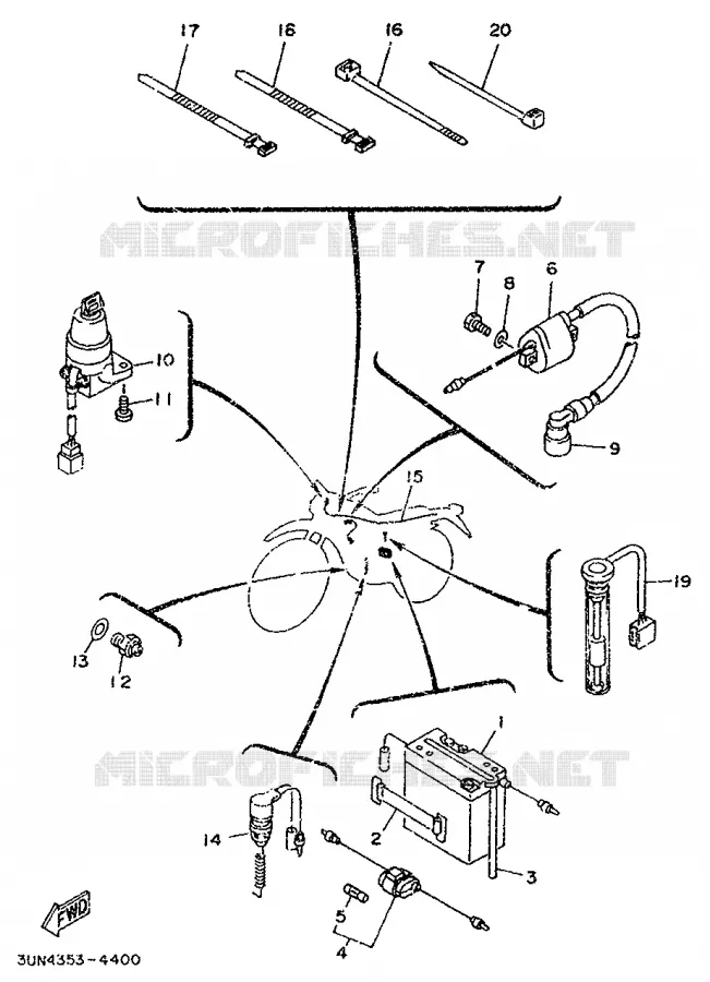 ELECTRICAL 1 Yamaha MOTO 50 1998 DTLC  DT50LC