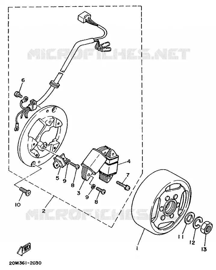 IGNITION Yamaha MOTO 50 1986 DTMX  DT50MX