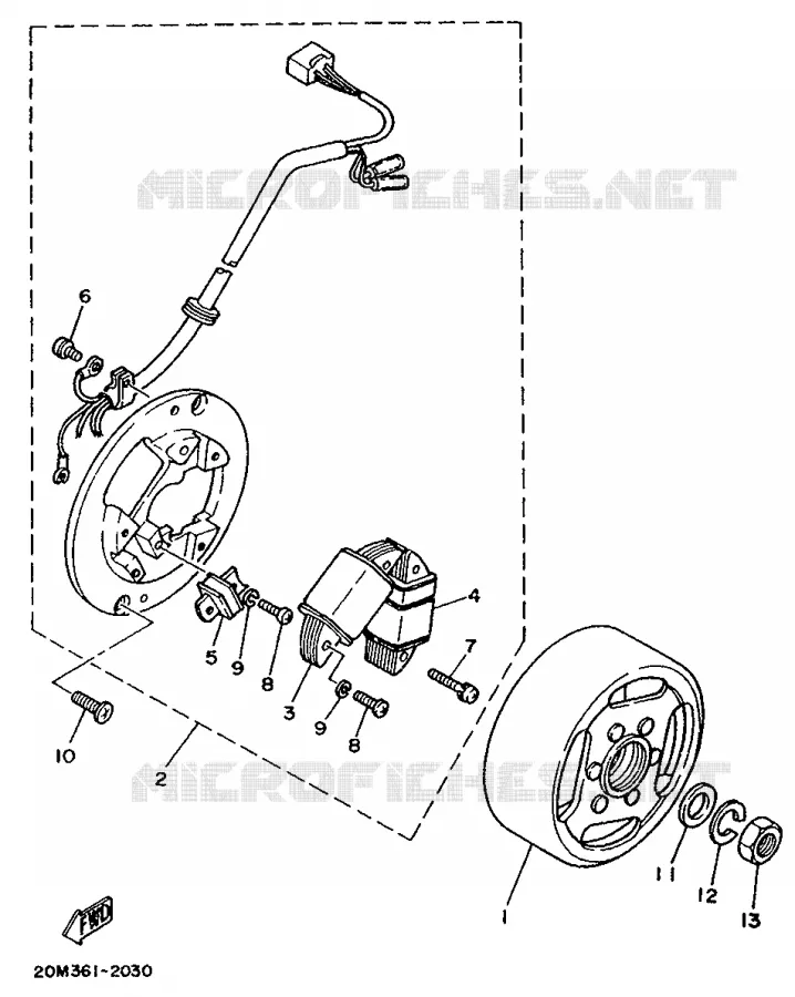 IGNITION Yamaha MOTO 50 1986 DTMX  DT50MX