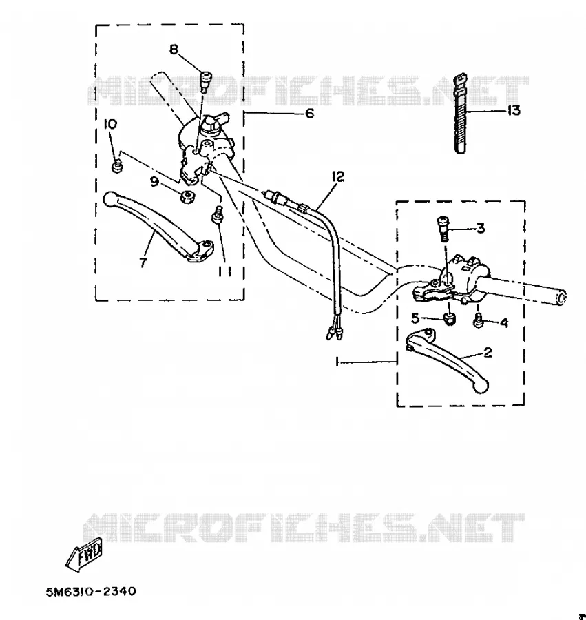 SWITCH / LEVER Yamaha MOTO 50 1988 DTMX  DT50MX