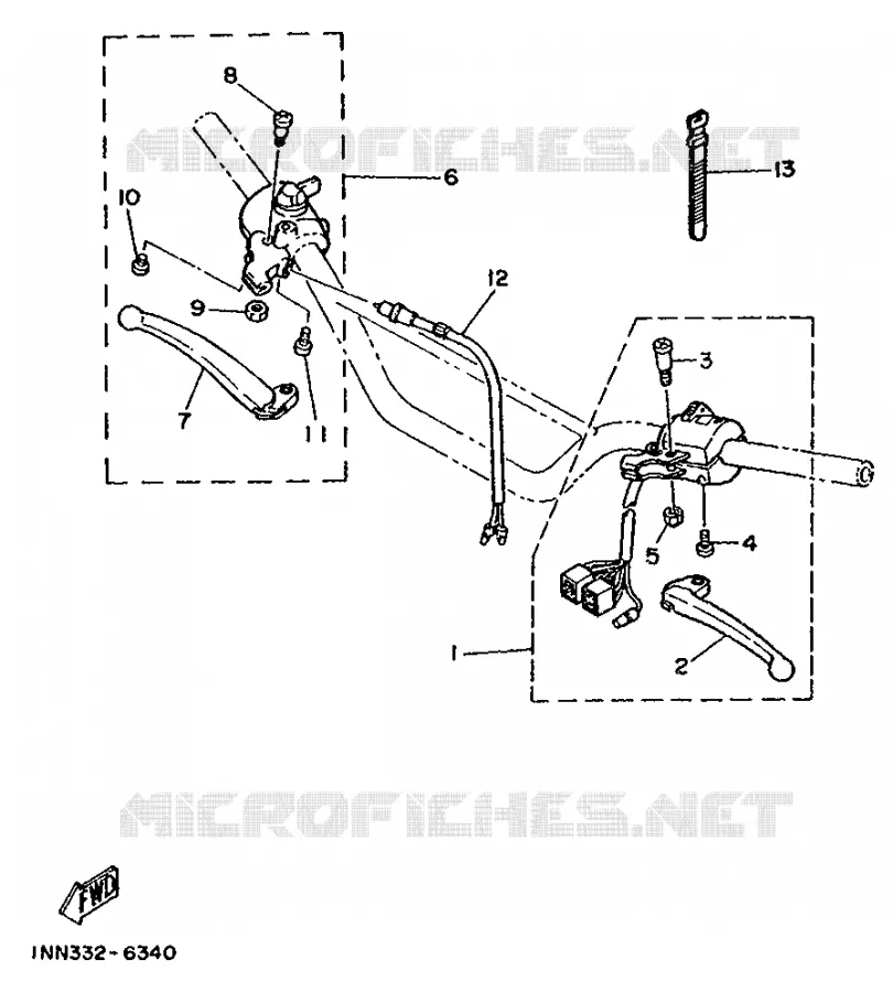 SWITCH / LEVER Yamaha MOTO 50 1992 DTMX  DT50MX