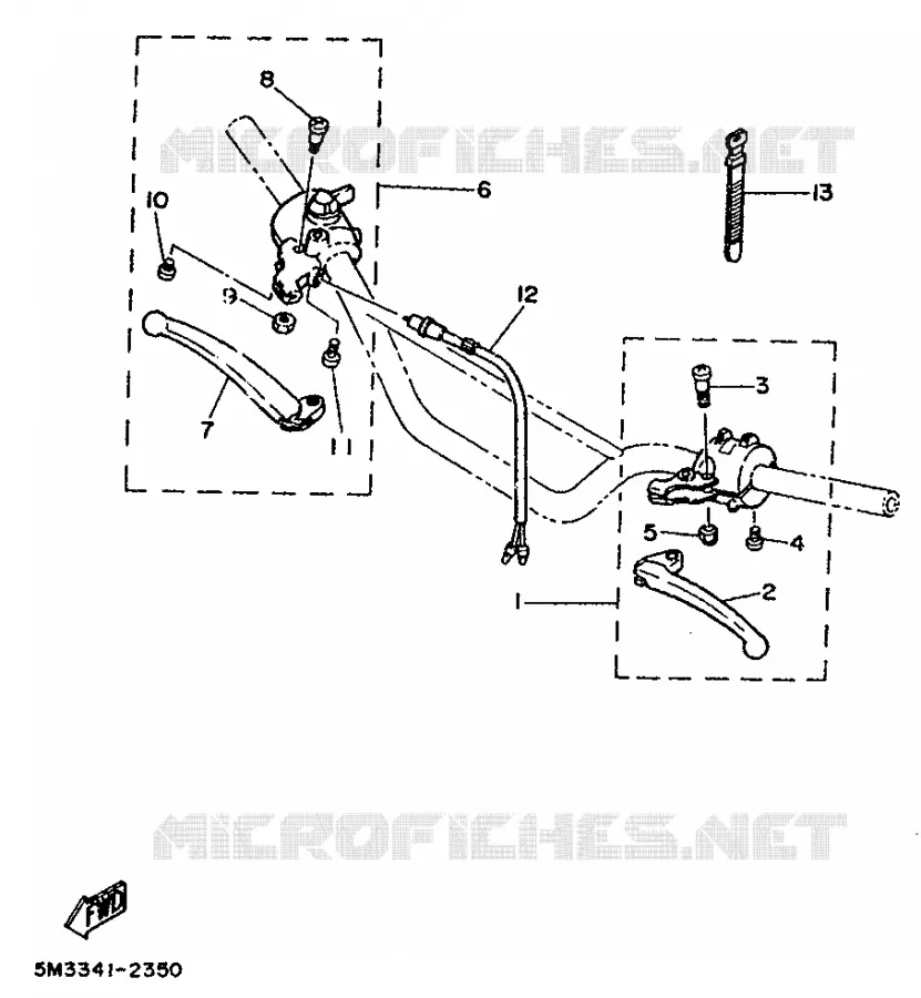 SWITCH / LEVER Yamaha MOTO 50 1992 DTMX  DT50MX