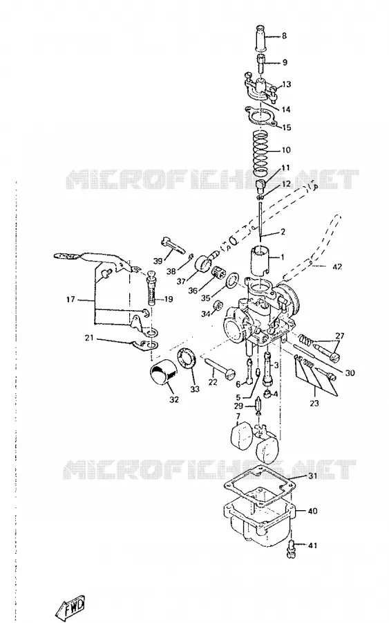 CARBURETOR Yamaha MOTO 50 1988 DTR  DT50R