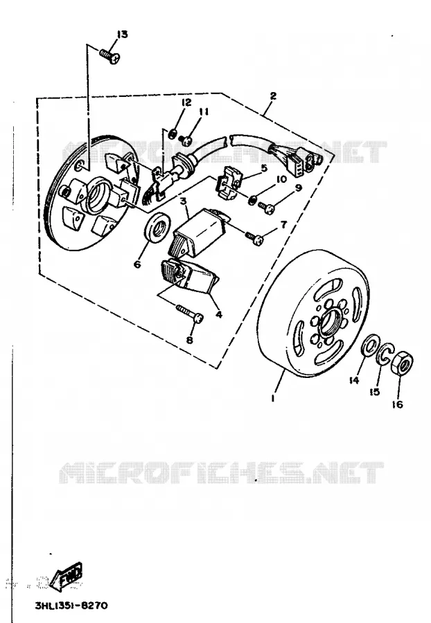 IGNITION Yamaha MOTO 50 1988 DTR  DT50R