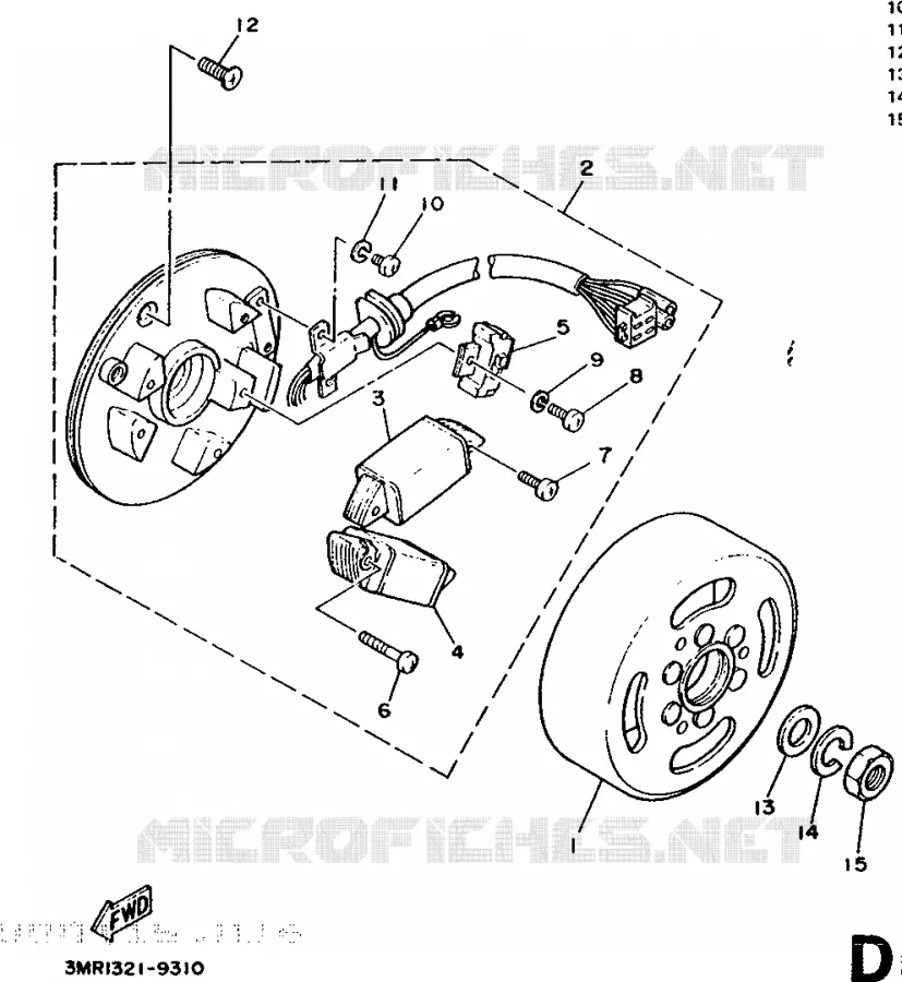 IGNITION Yamaha MOTO 50 1995 DTR  DT50R