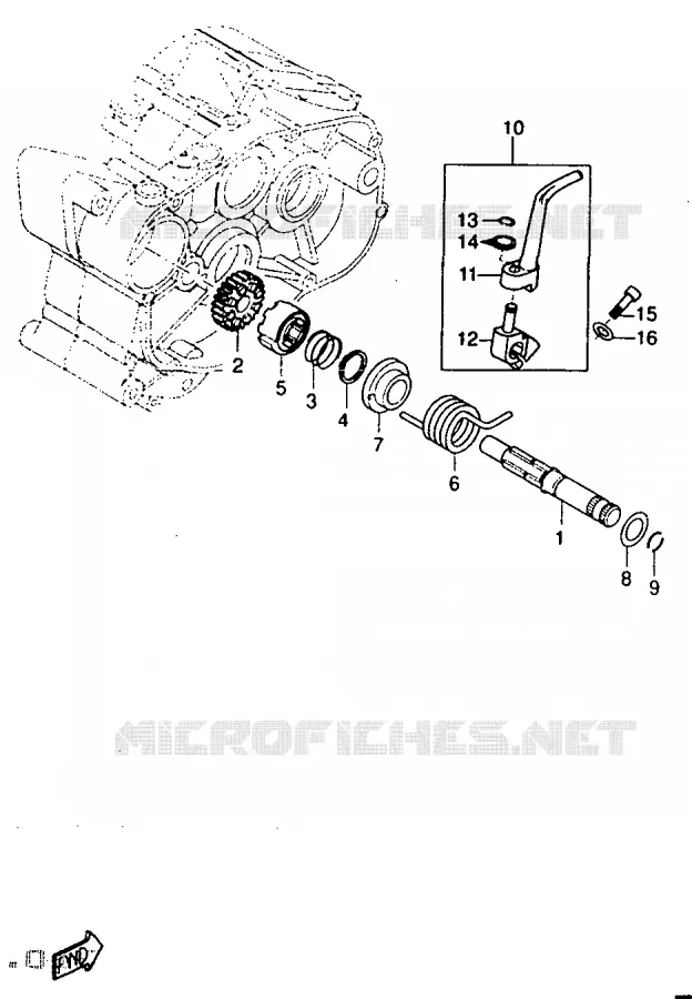 STARTER MOTOR Yamaha MOTO 50 1997 DTR  DT50R