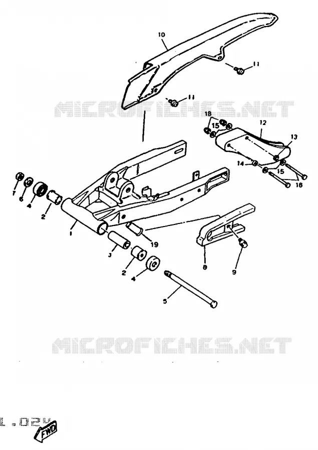 SWINGARM Yamaha MOTO 50 1997 DTR  DT50R