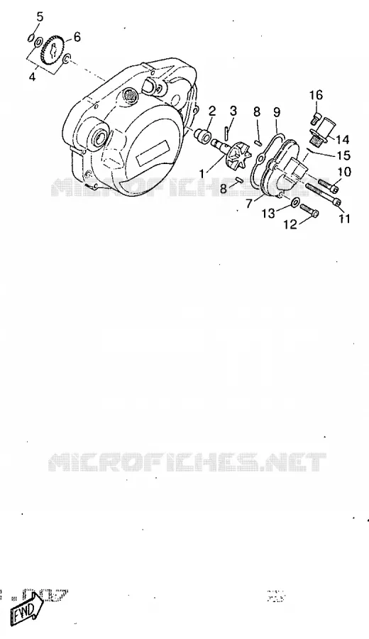 WATERPUMP Yamaha MOTO 50 1997 DTR  DT50R
