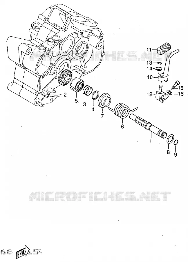 STARTER MOTOR Yamaha MOTO 50 1997 DTR  DT50R
