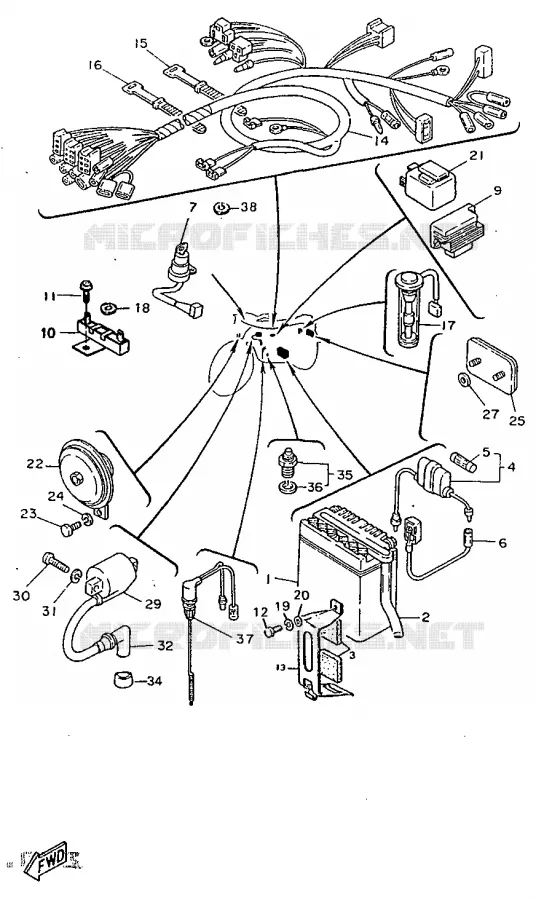 ELECTRICAL 1 Yamaha MOTO 50 1997 DTR  DT50R
