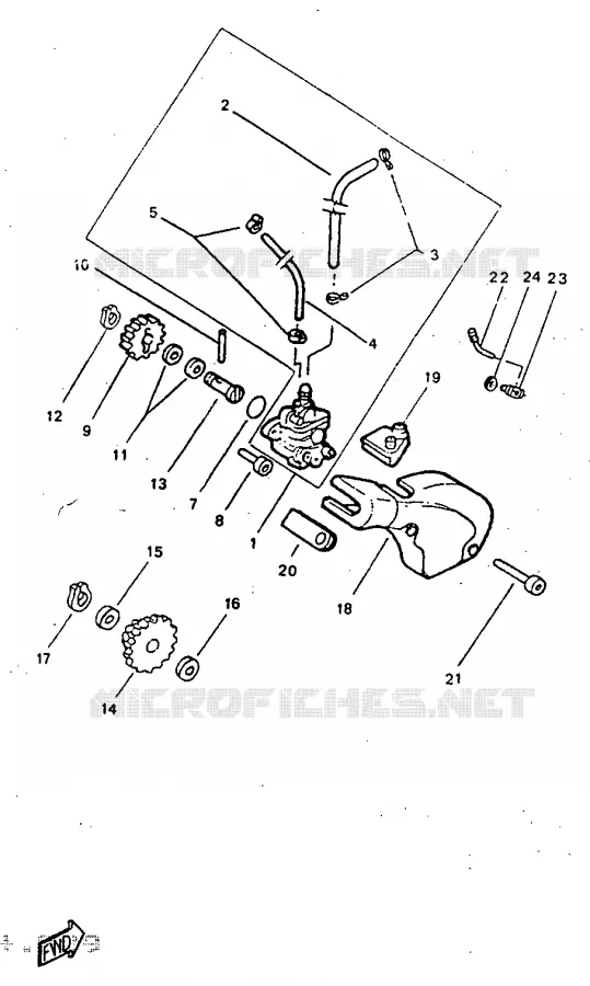 OIL PUMP Yamaha MOTO 50 1997 DTR  DT50R