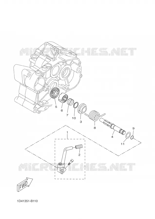 STARTER MOTOR Yamaha MOTO 50 2003 DTR  DT50R