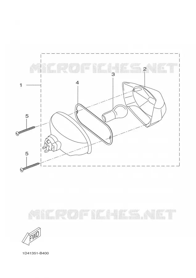 TAIL LIGHT Yamaha MOTO 50 2004 DTR  DT50R
