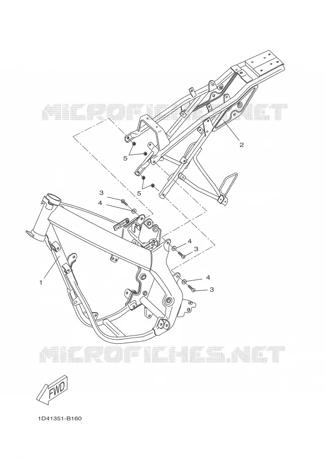 FRAME Yamaha MOTO 50 2004 DTR  DT50R